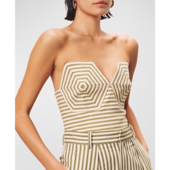 Mara Hoffman Suki Striped Bustier Top - Womens2